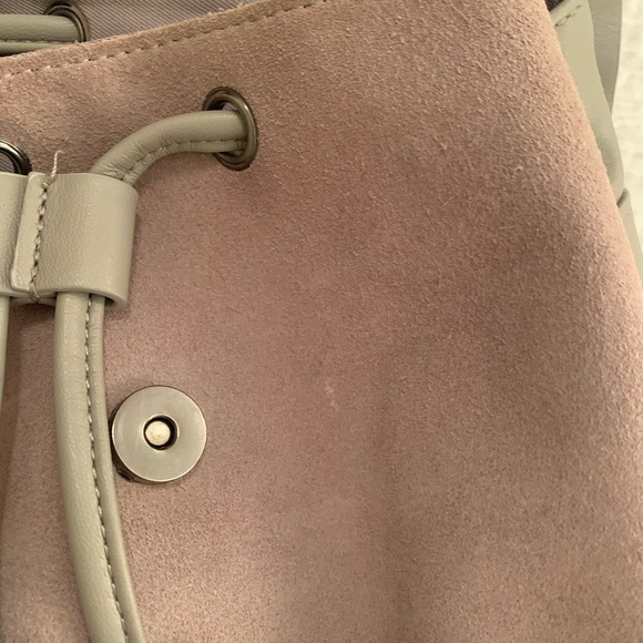 Grey Urban Outfitters Suede Backpack - Picture 3 of 6